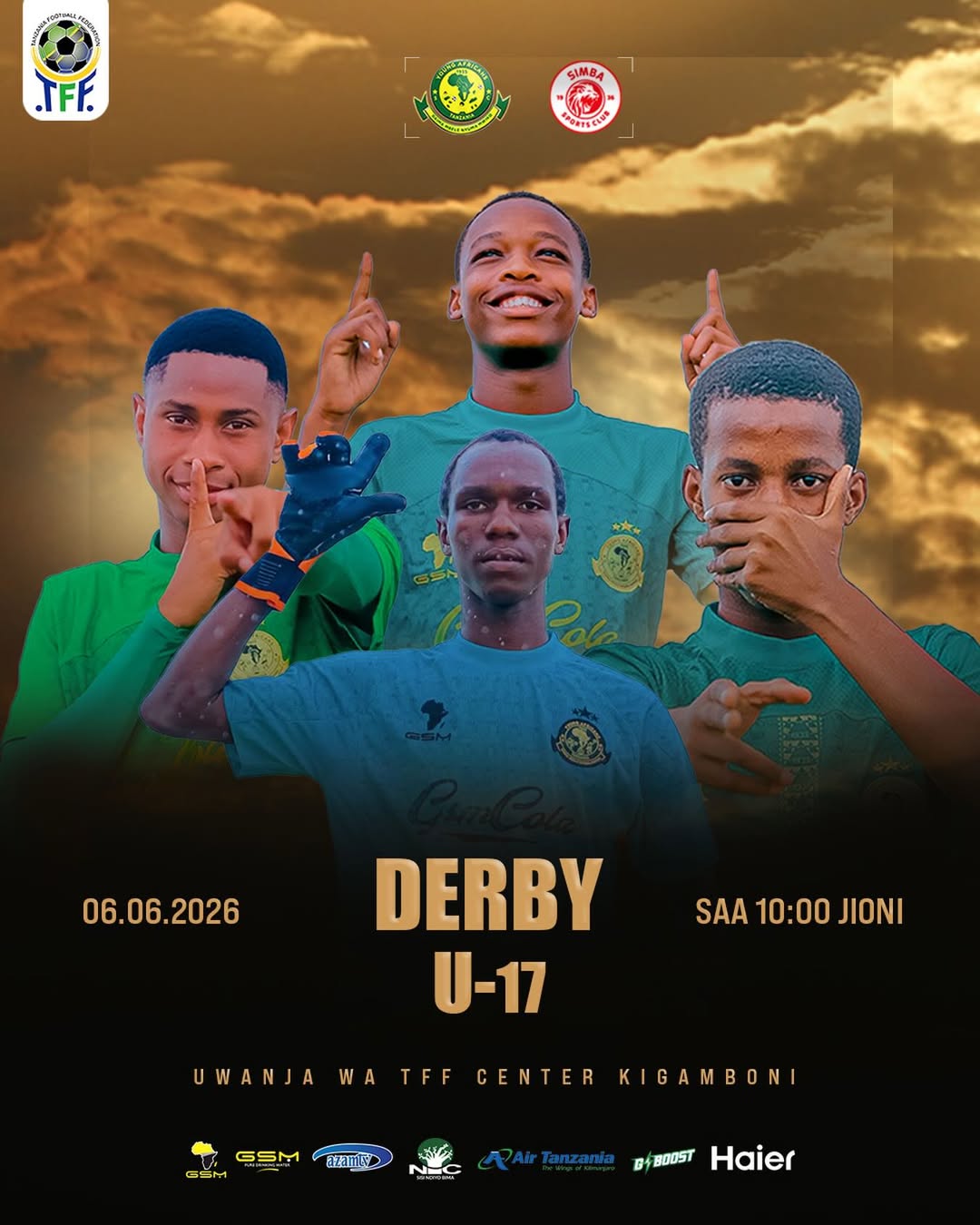 Yanga (Young) vs Simba (Young) – Derby 06.06.2026 – Kariakoo Derby