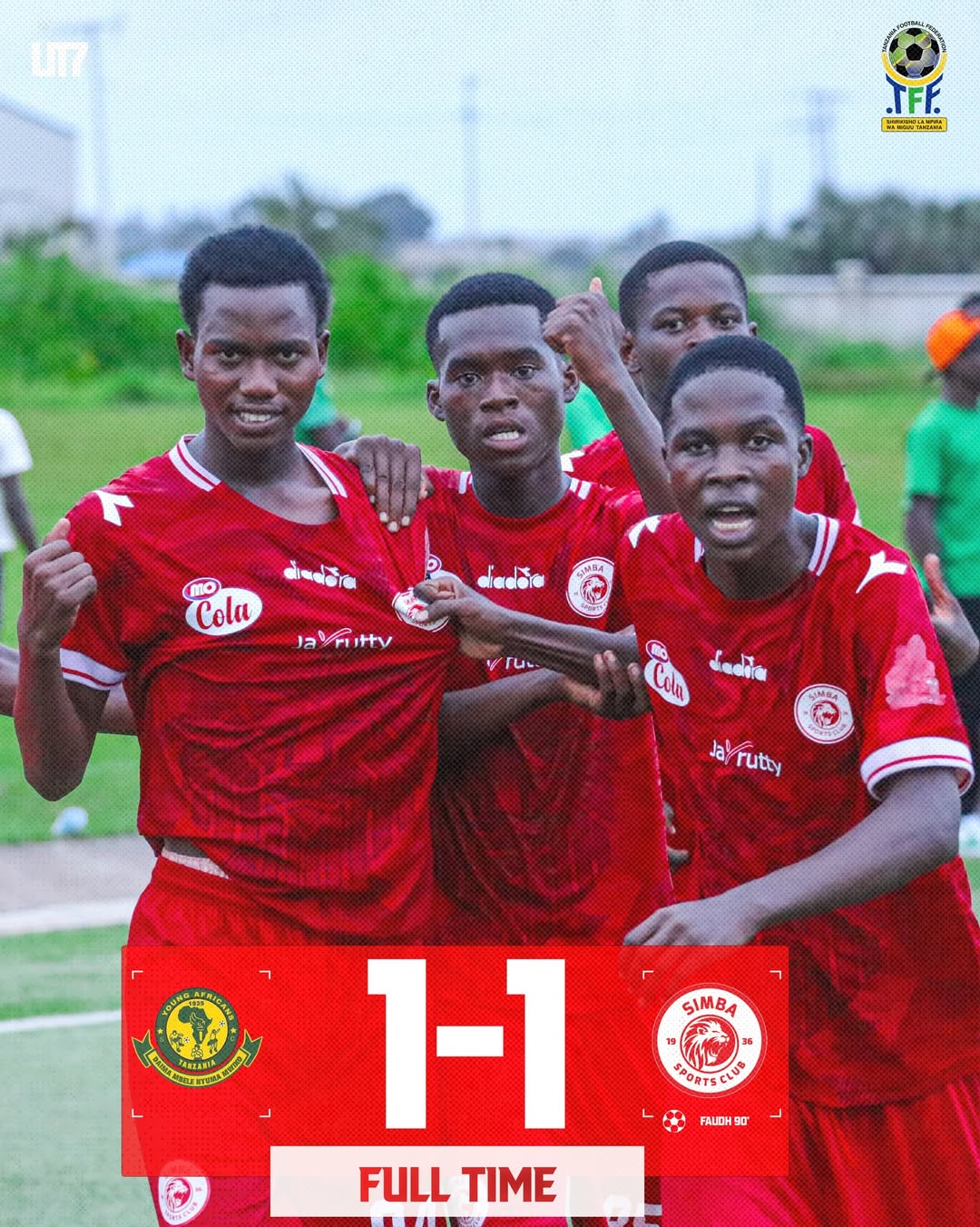 Yanga Vs Simba U17 Full time 1-1 Jun-06-2026